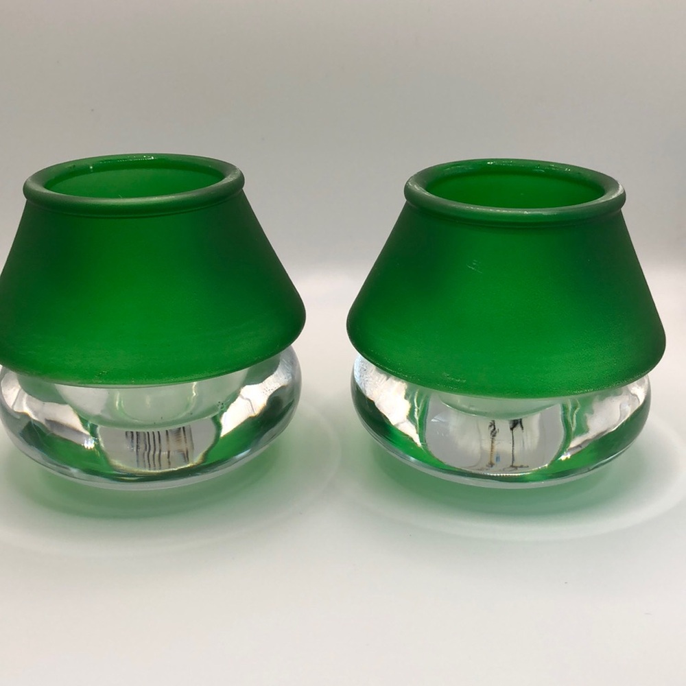 Biedermann Glass Votive Candle holder set of two